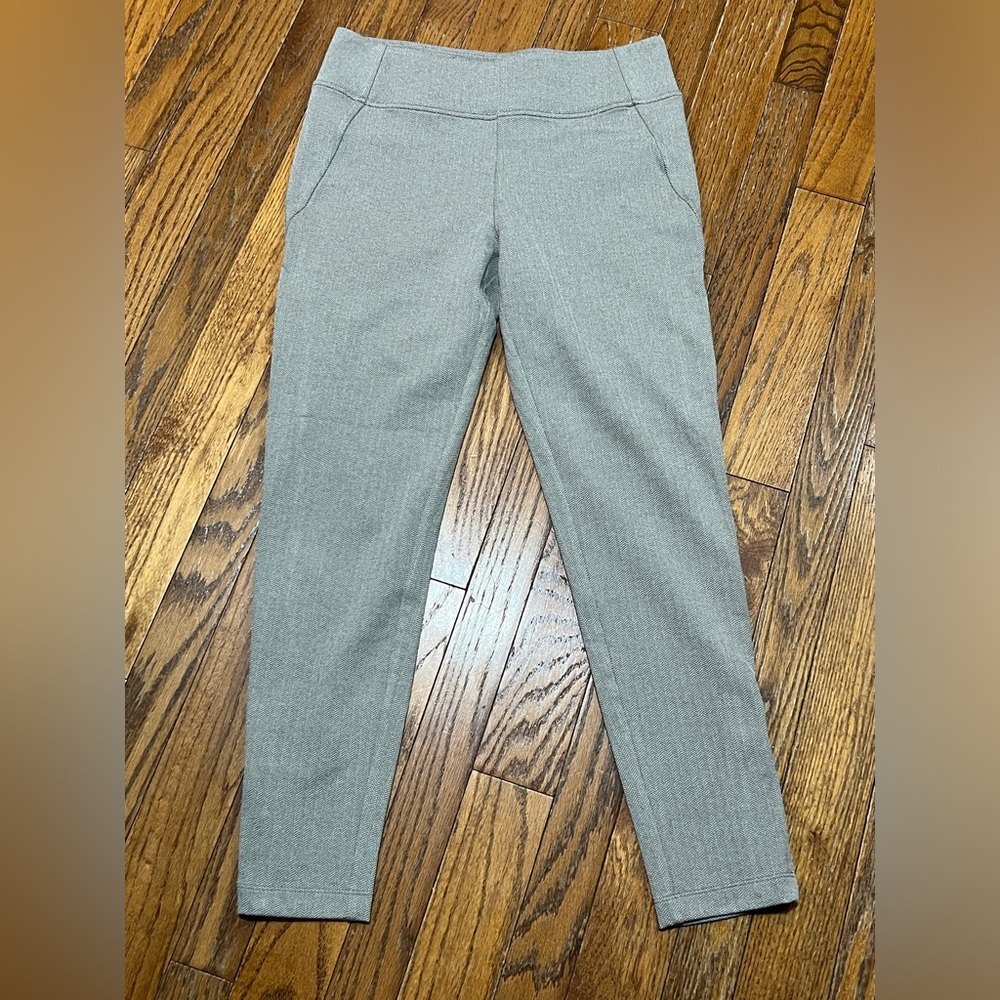 Athleta Herringbone Pants with Ankle Zipper